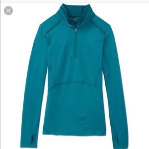 ATHLETA Quarter Mile Half Zip Top